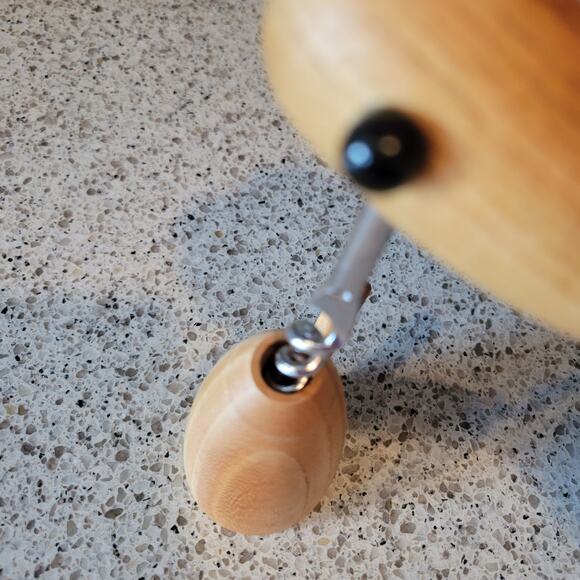 VTG MCM Handcrafted Wood Bird Corkscrew Bottle Opener Stainless Made in Japan - Picture 5 of 16